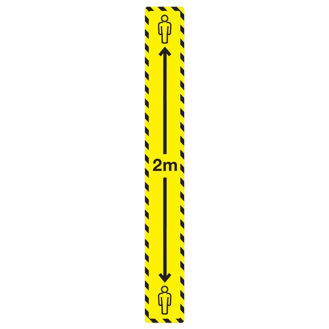 Social Distancing Vertical Floor Stickers Coronavirus Signage